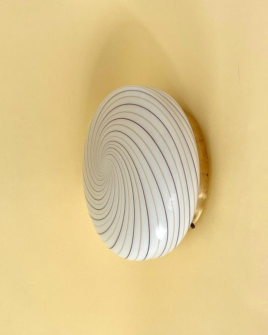 Vintage Murano plafond med filigrana glas