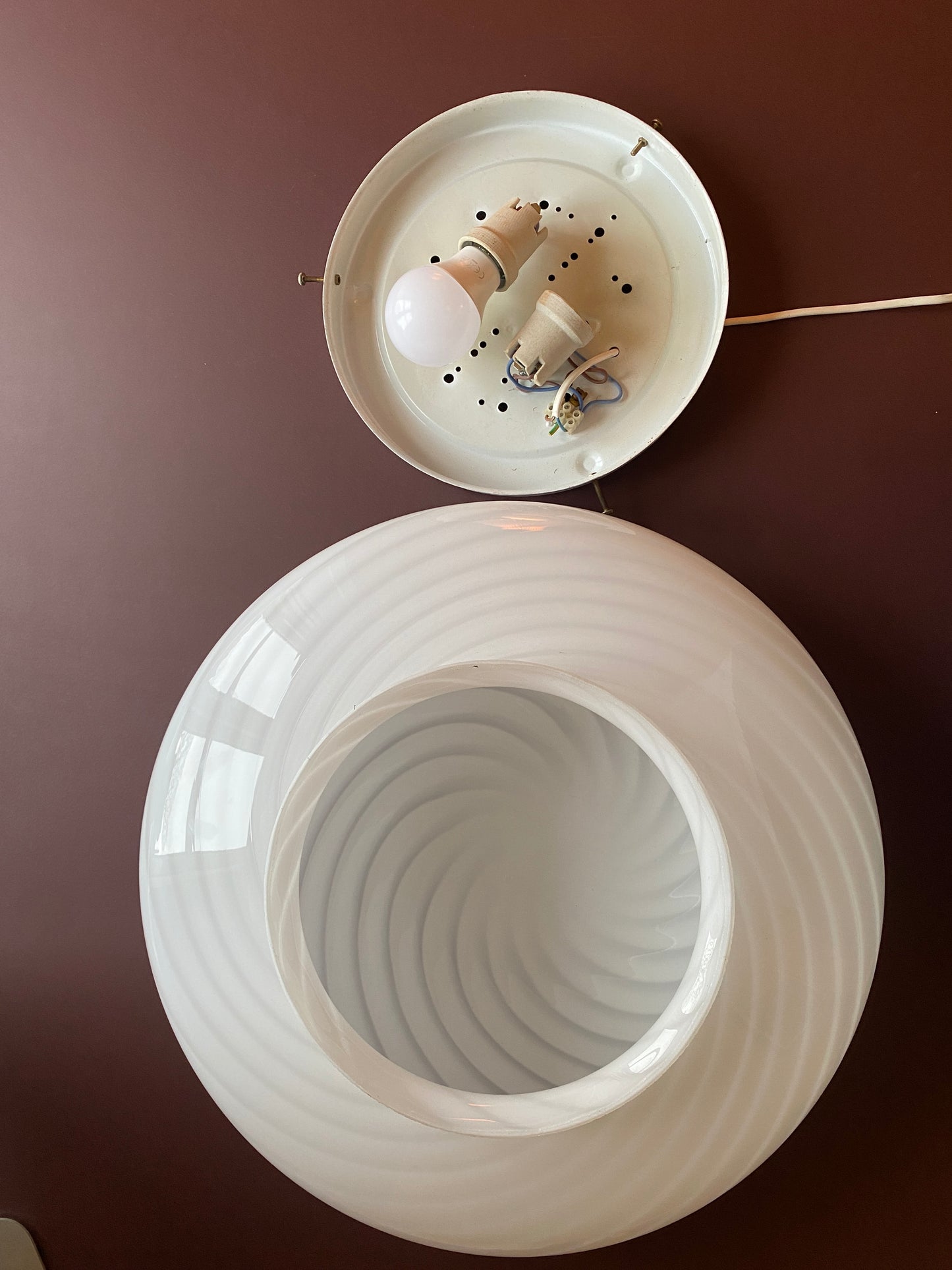 Vintage kæmpe Murano plafond 45 cm