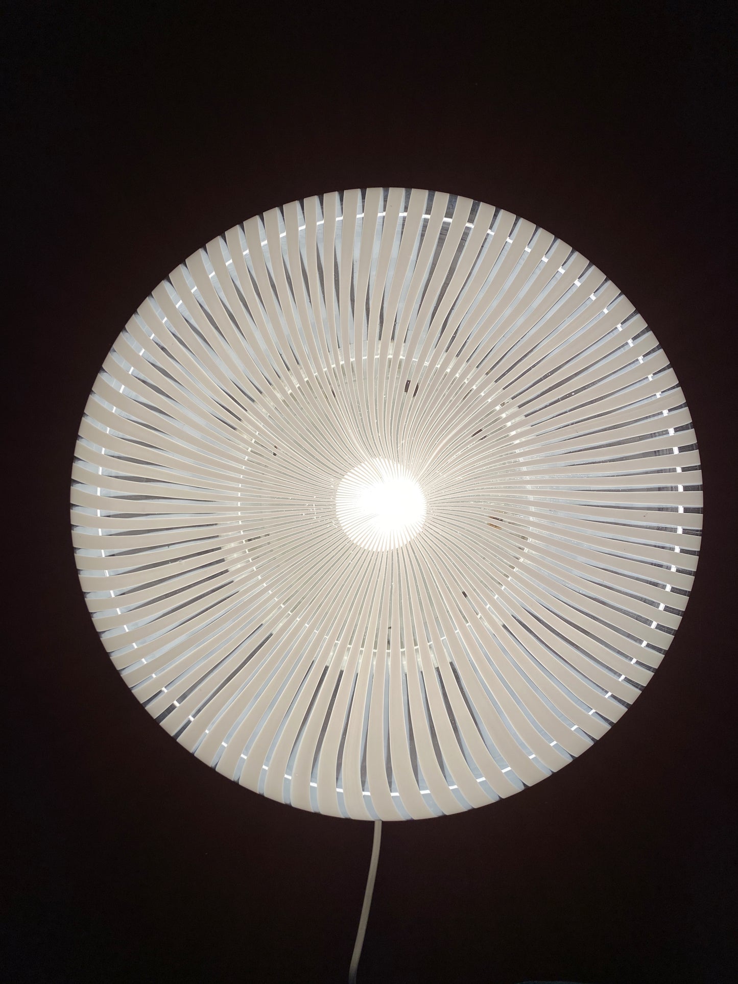 Vintage Murano plafond hvid filigrana vertikalt 40 cm