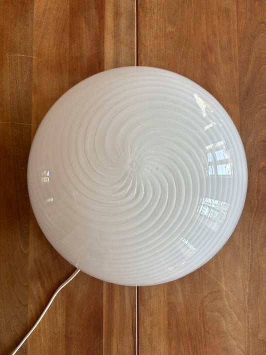 Murano Effetre plafond med swirl 30 cm