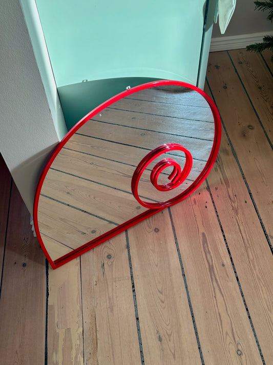 Unikt Vintage Italiensk Muslingespejl