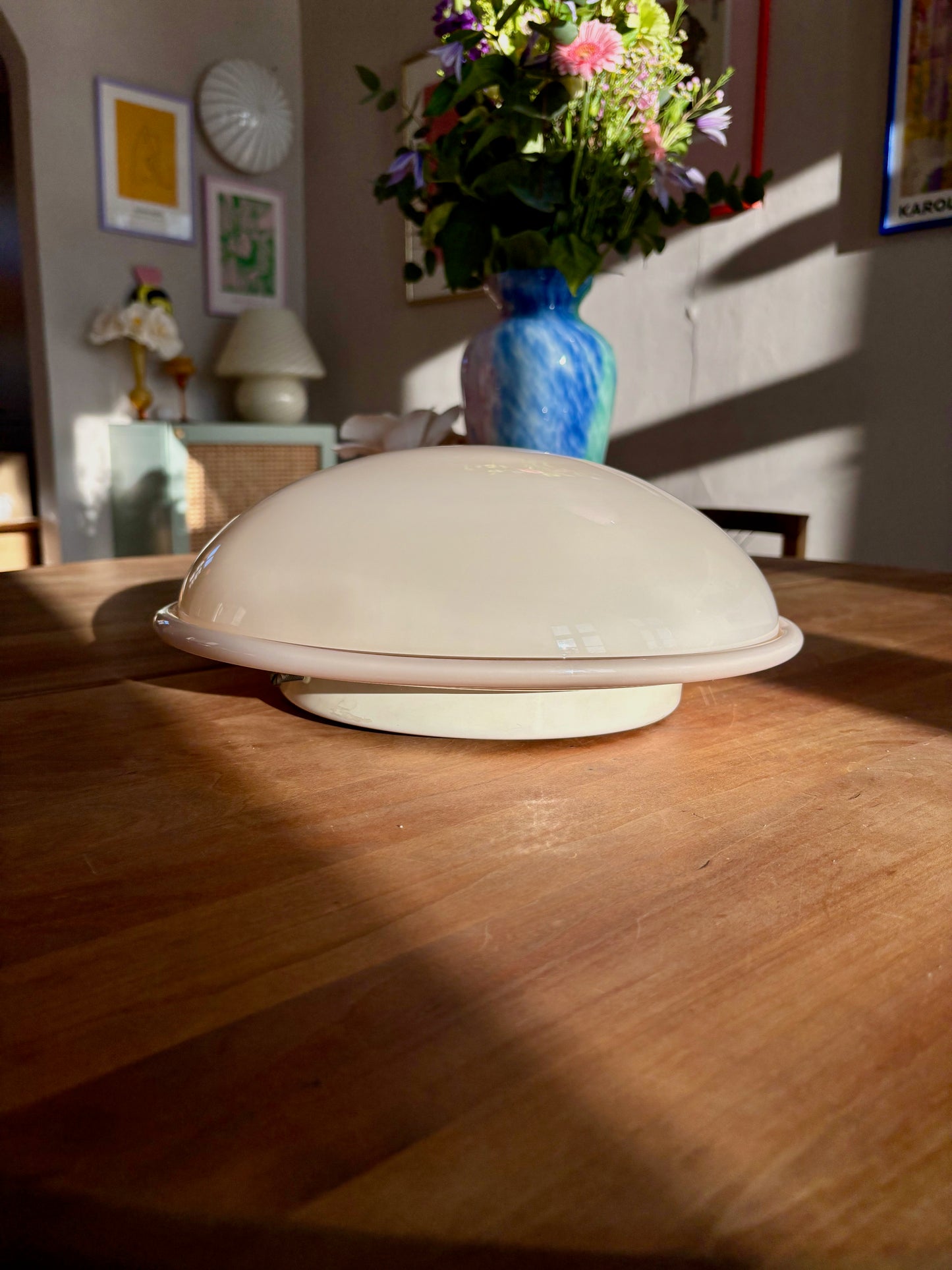 Vintage Murano plafond lyserød 35 cm
