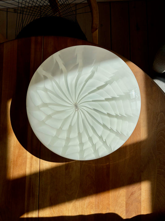 Vintage peacock plafond i hvid 40 cm