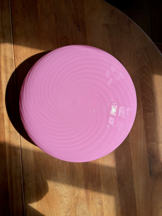 Vintage De Majo Pink Murano plafond i swirl 36 cm
