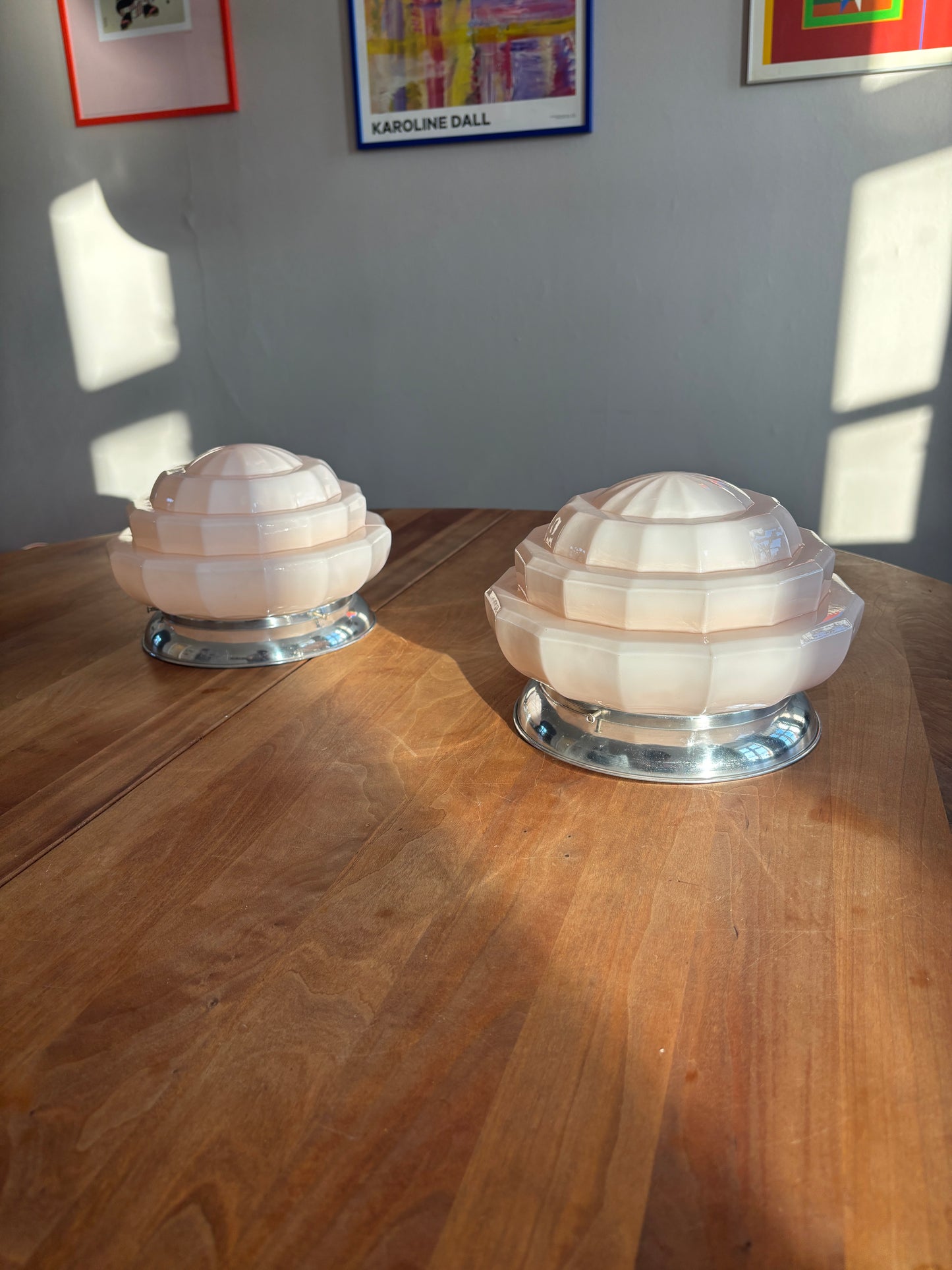 Vintage Murano plafond i rosa 25 cm