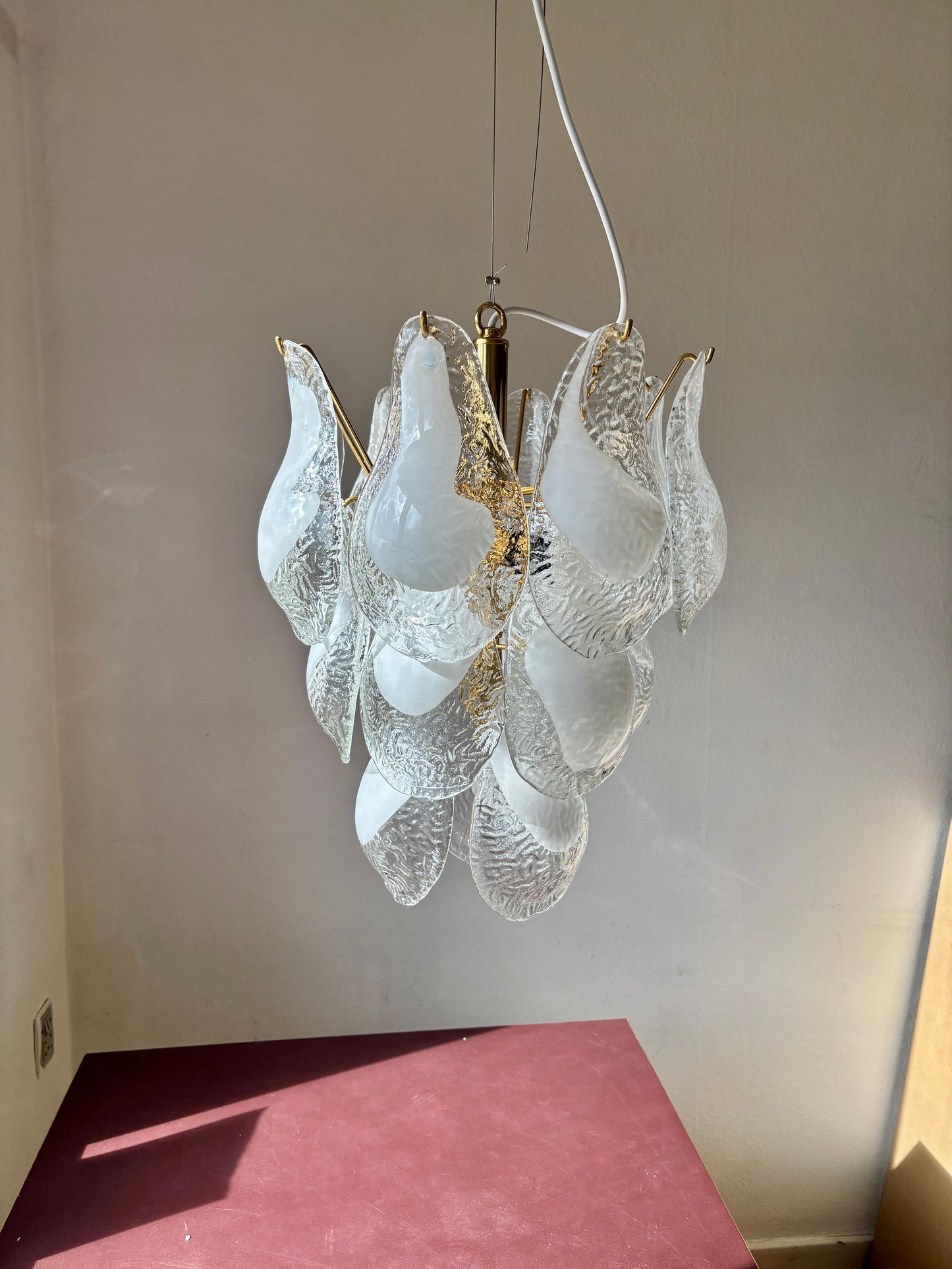 Vintage Murano lysekrone af Nason Mazzega