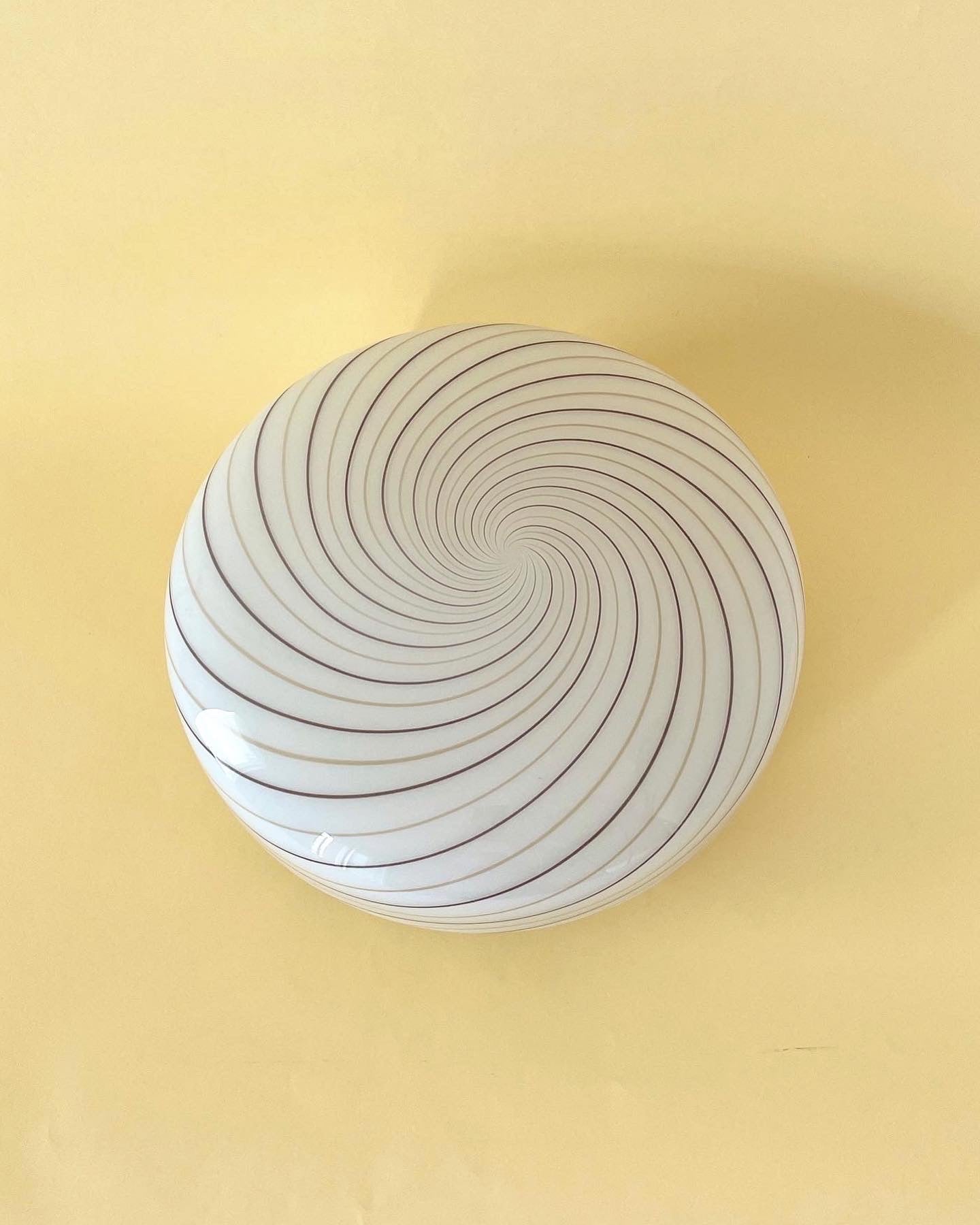 Vintage Murano plafond med filigrana glas