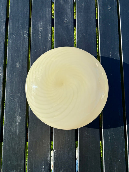 Vintage gul Murano plafond i swirl 38 cm