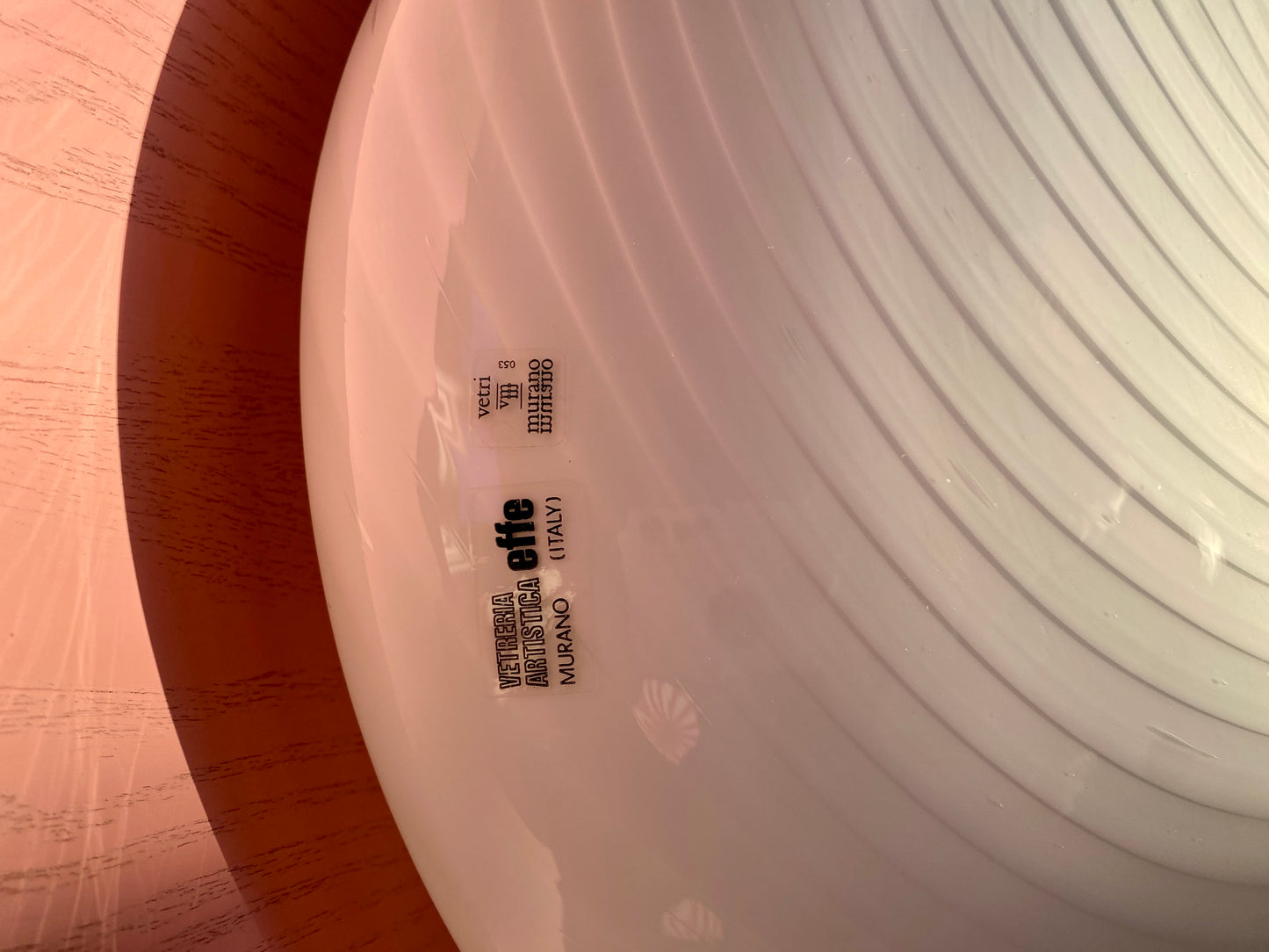 Murano Effetre plafond med swirl