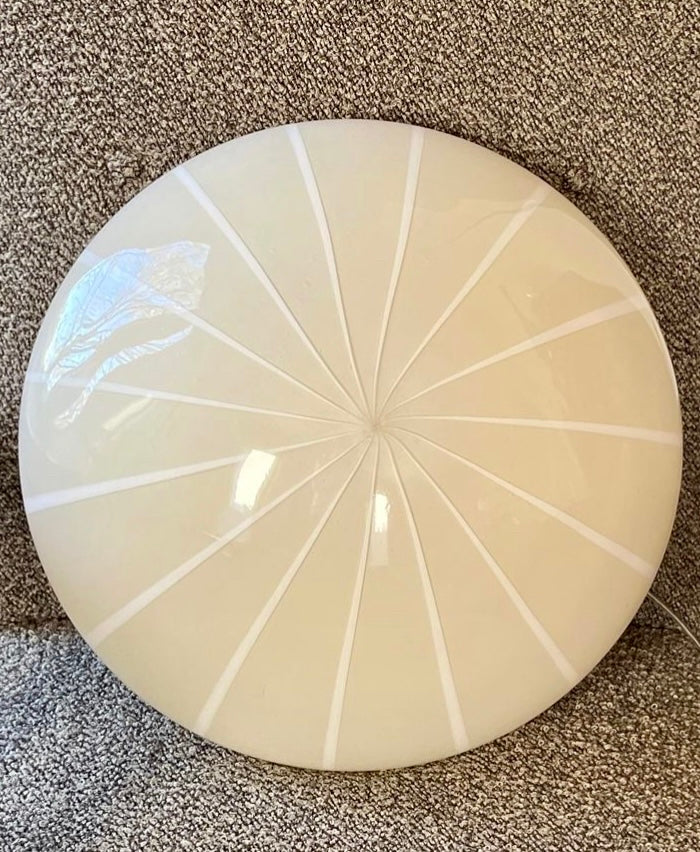 Kæmpe vintage Murano plafond lampe med filigrana mønster