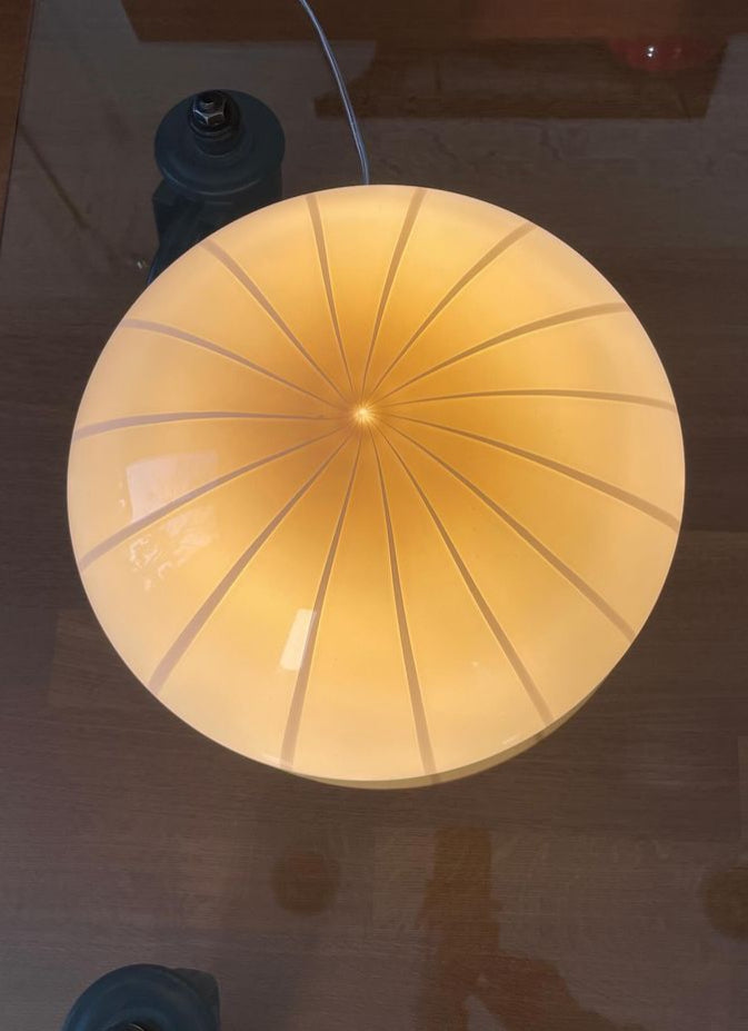 Kæmpe vintage Murano plafond lampe med filigrana mønster