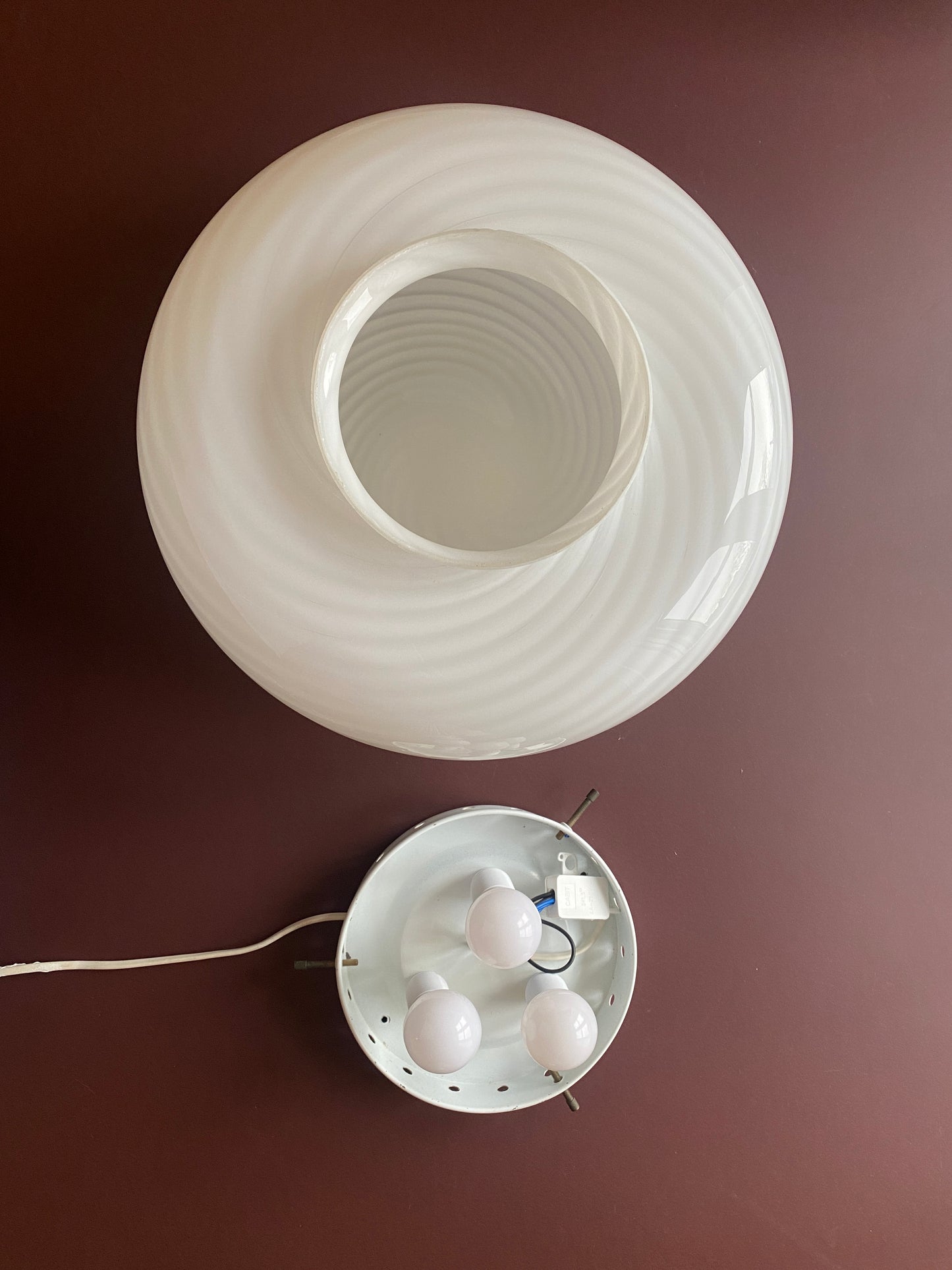 Vintage Murano plafond Effetre 37 cm