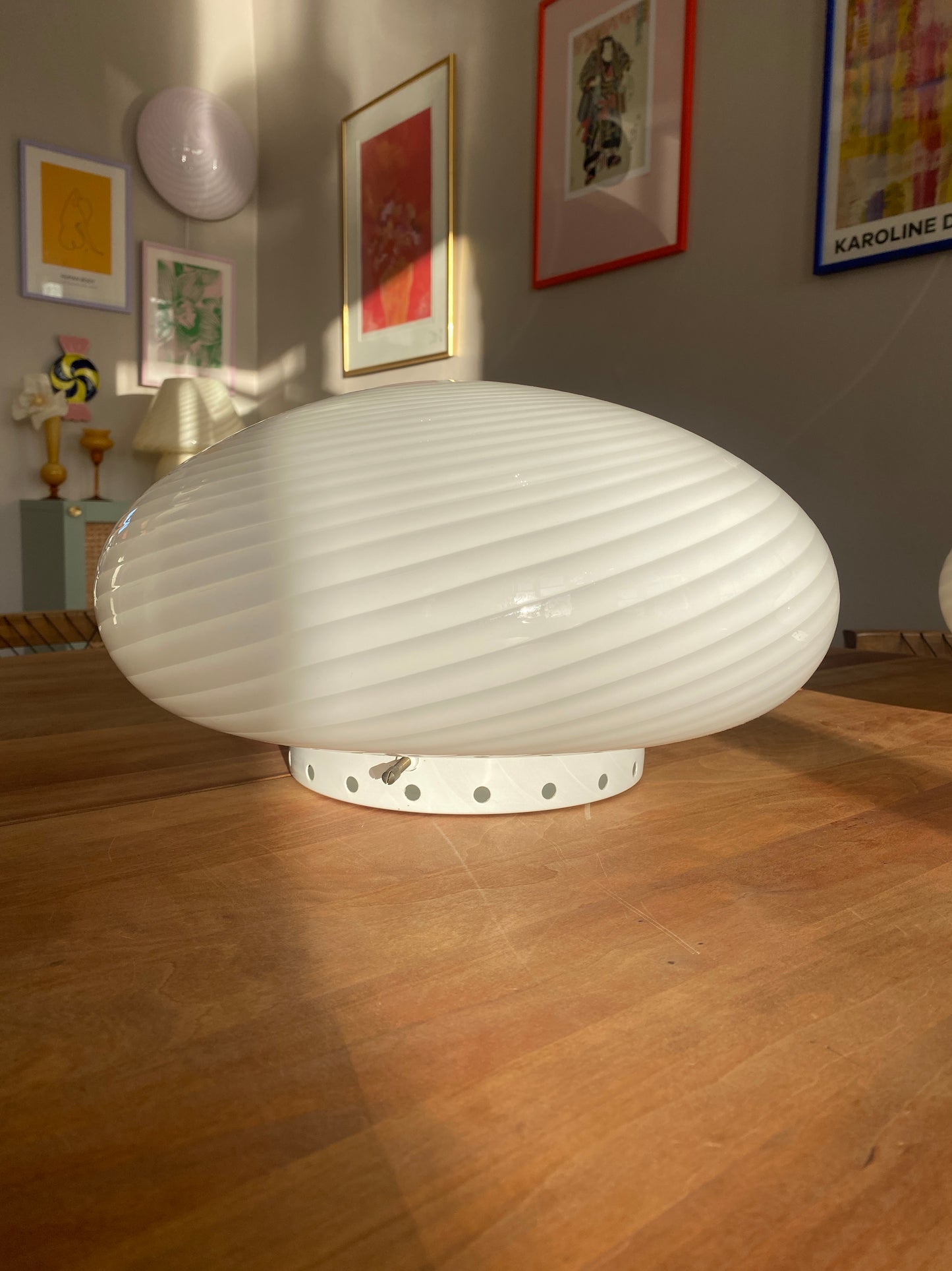 Vintage Murano plafond Effetre 37 cm