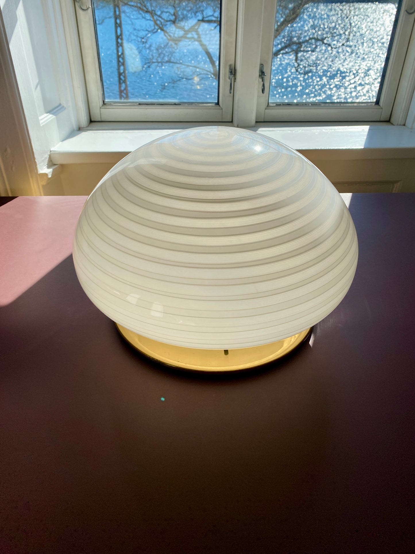 Vintage Murano plafond i globe swirl 40 cm