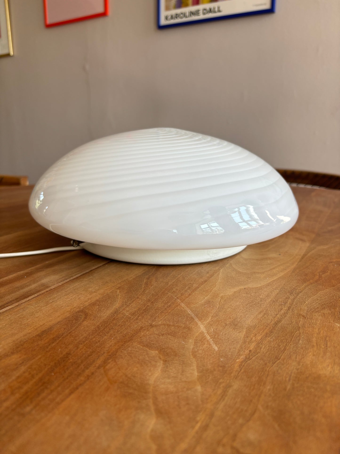 Murano Effetre plafond med swirl 30 cm