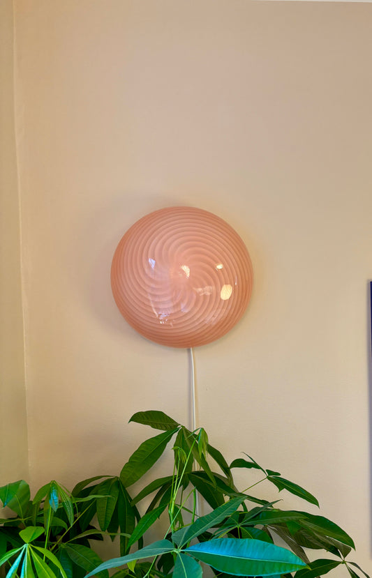 Vintage pink swirl plafond 35 cm