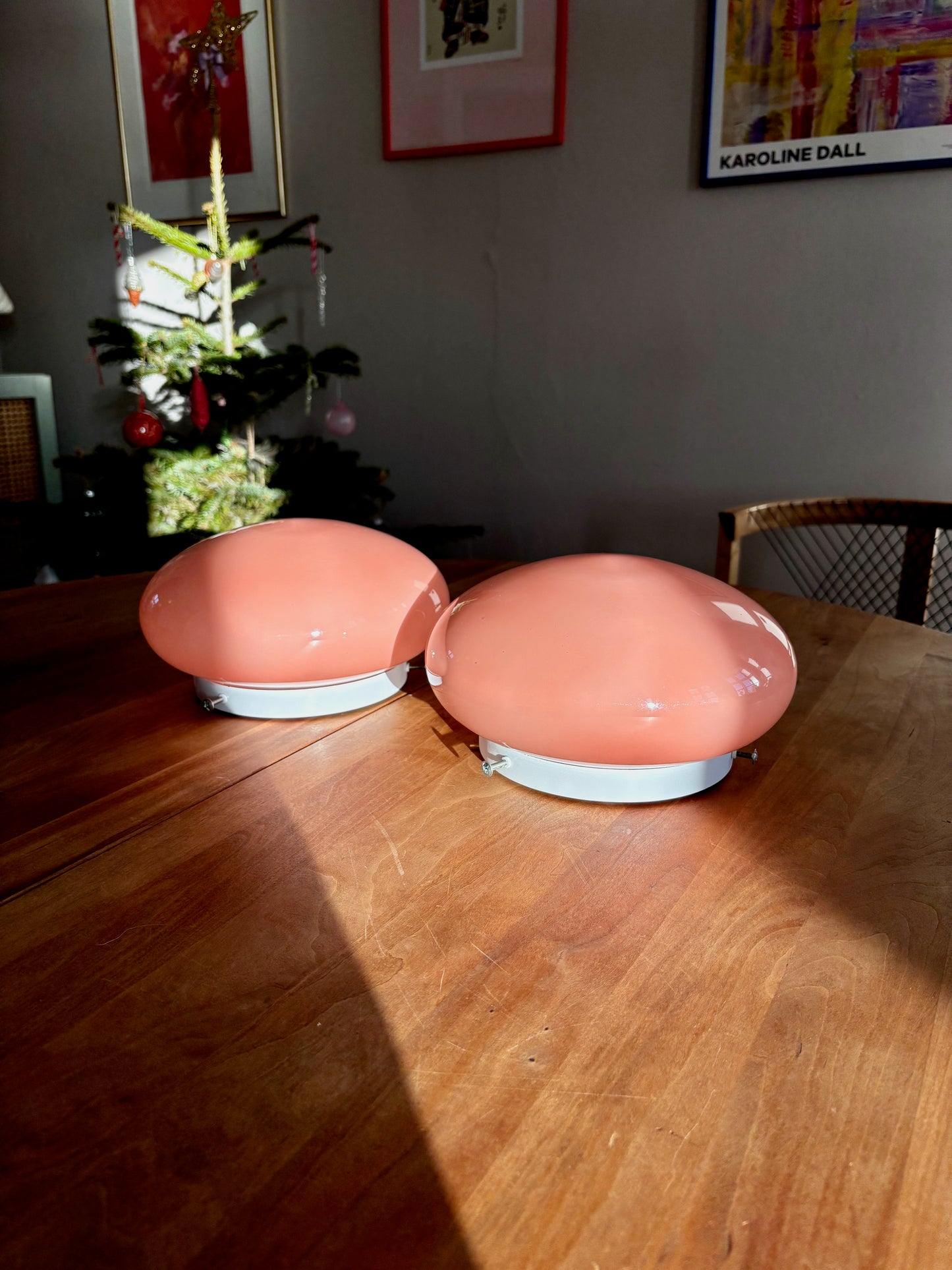 Murano plafond i pink 23 cm