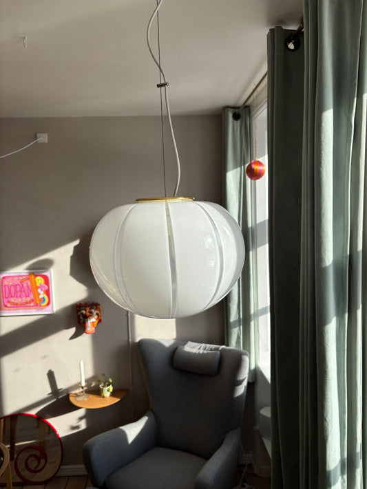 Vintage Murano pendel med vertikalt rigadin 40 cm