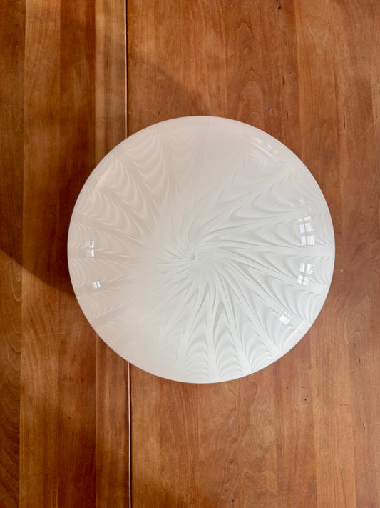 Vintage Murano hvid peacock plafond 38 cm