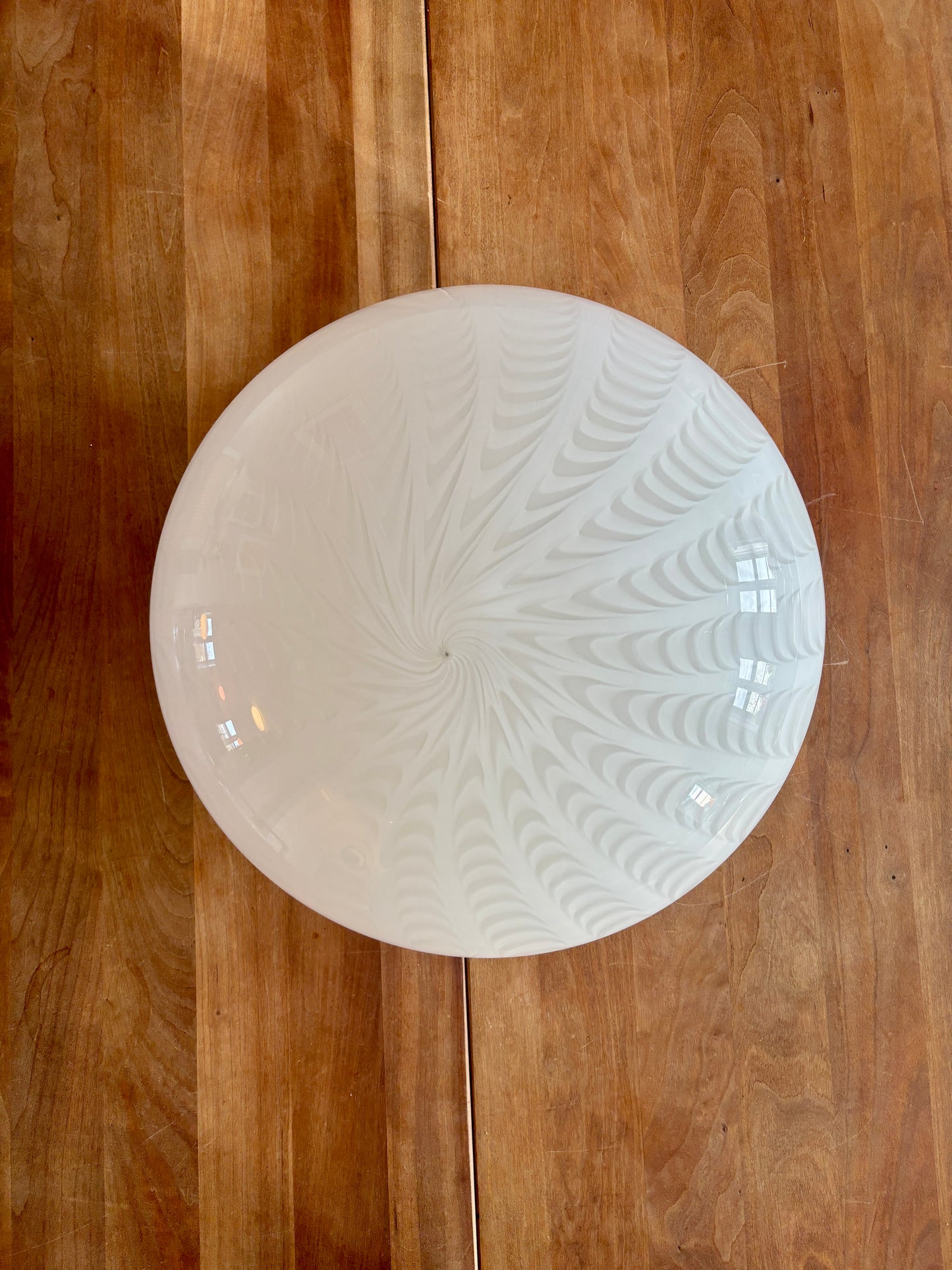 Vintage Murano hvid peacock plafond 38 cm