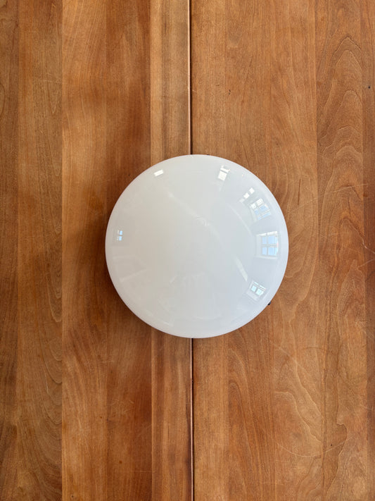 Vintage Murano plafond i hvidt opal glas 21 cm