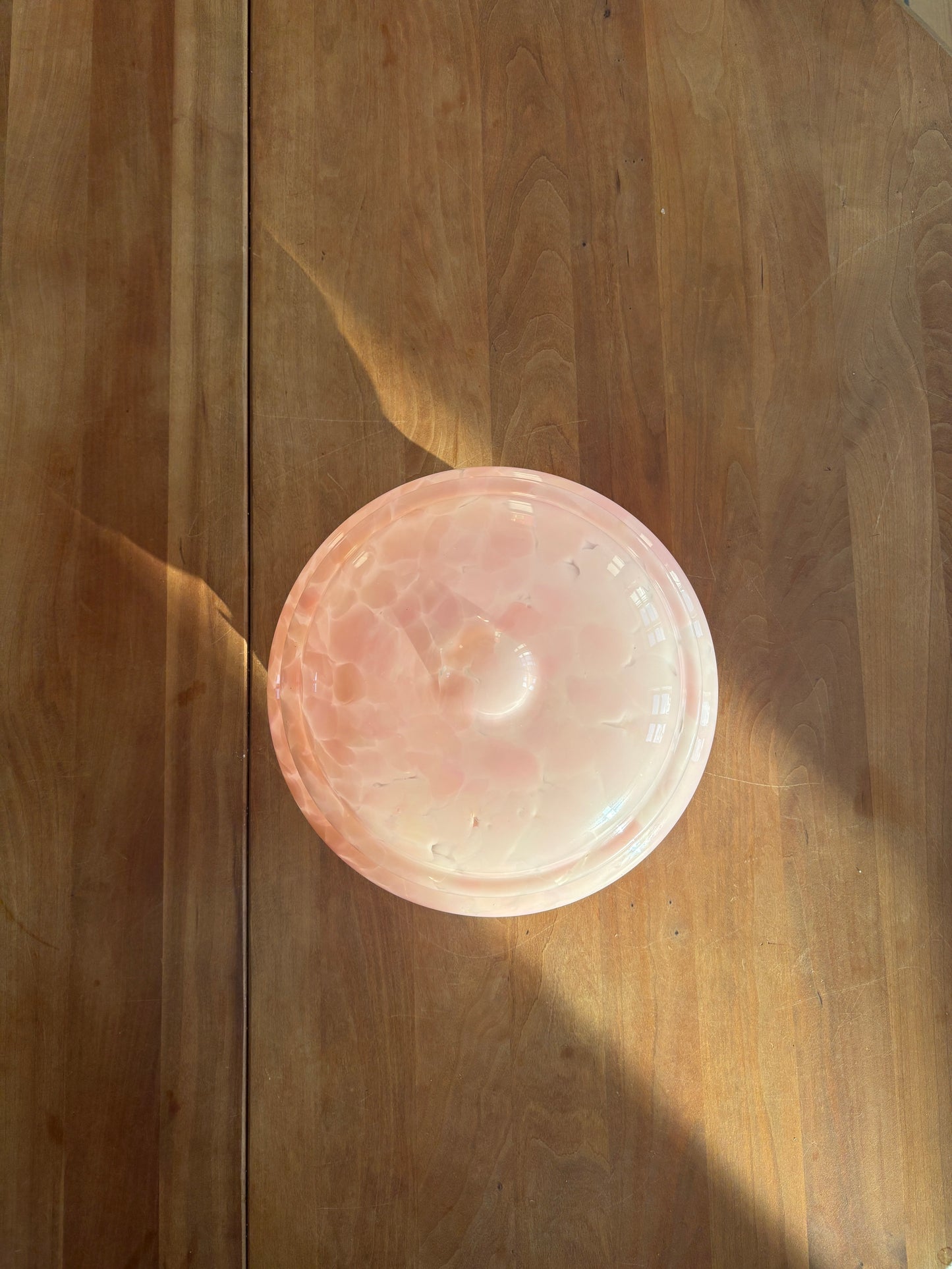 Vintage Murano plafond i lyserødt mønster 25 cm