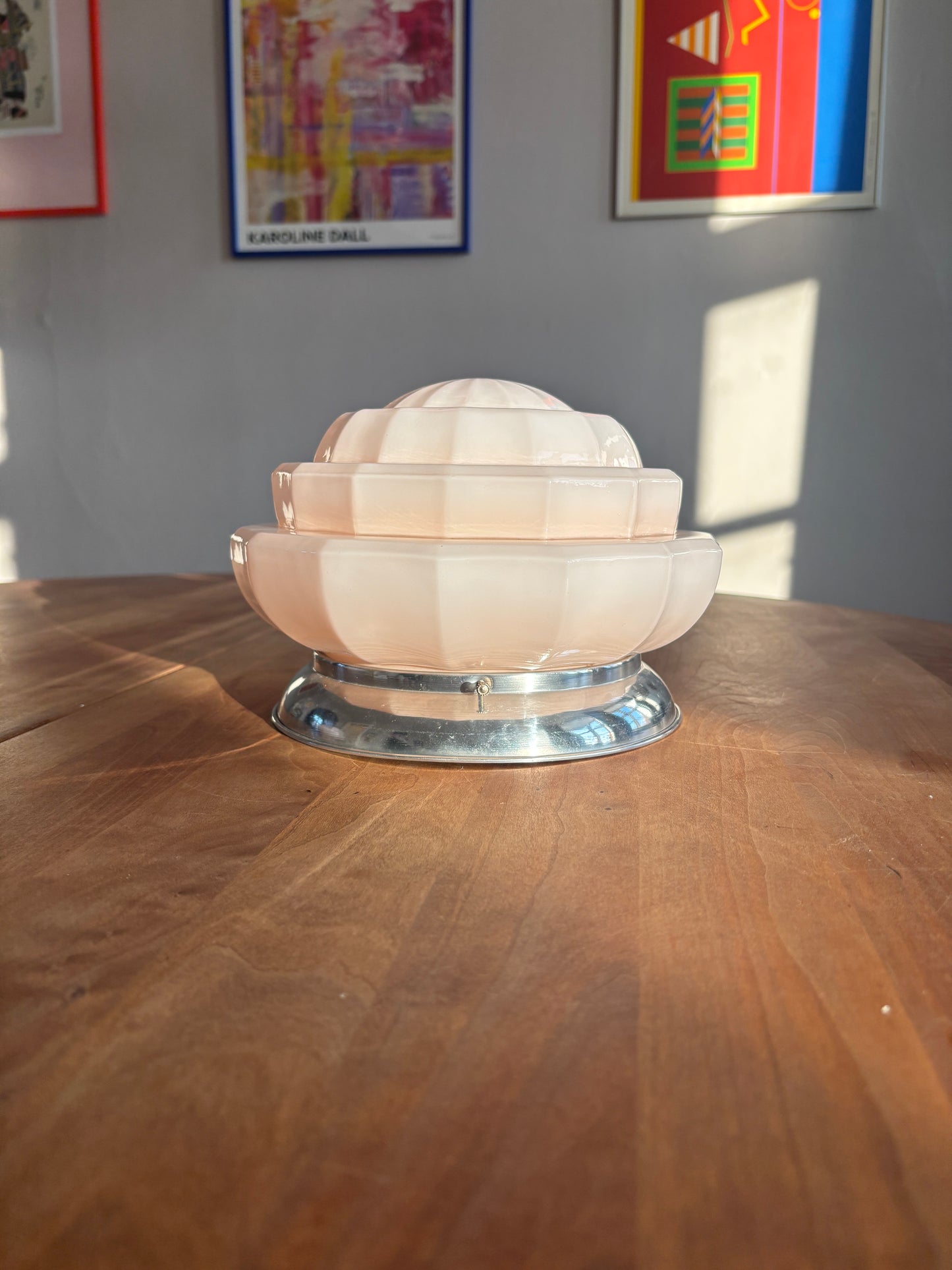 Vintage Murano plafond i rosa 25 cm