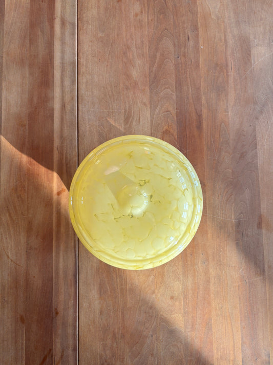 Vintage Murano plafond i gult mønster 25 cm