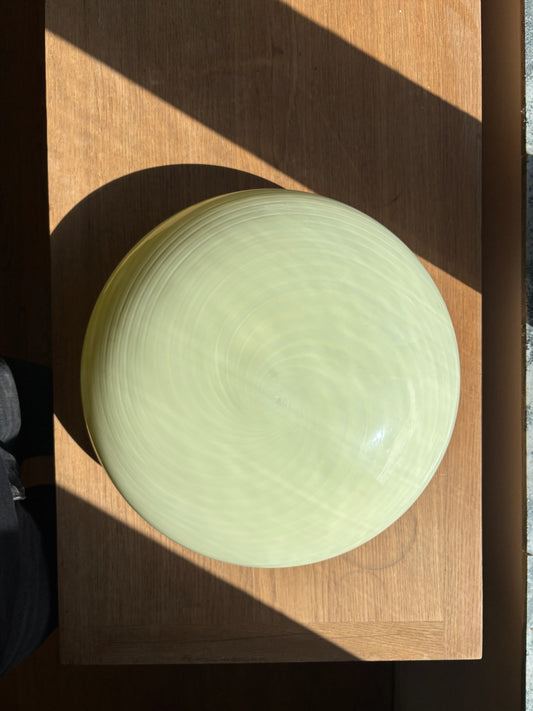 Vintage gul Murano plafond i swirl 36 cm