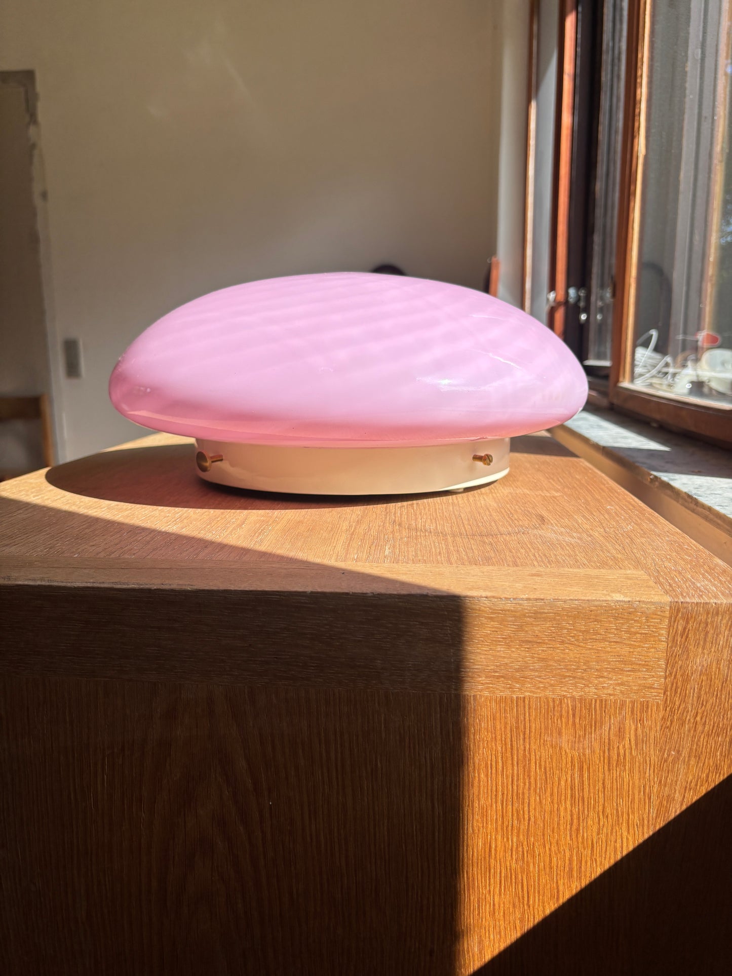 Vintage Pink Murano plafond i swirl 36 cm