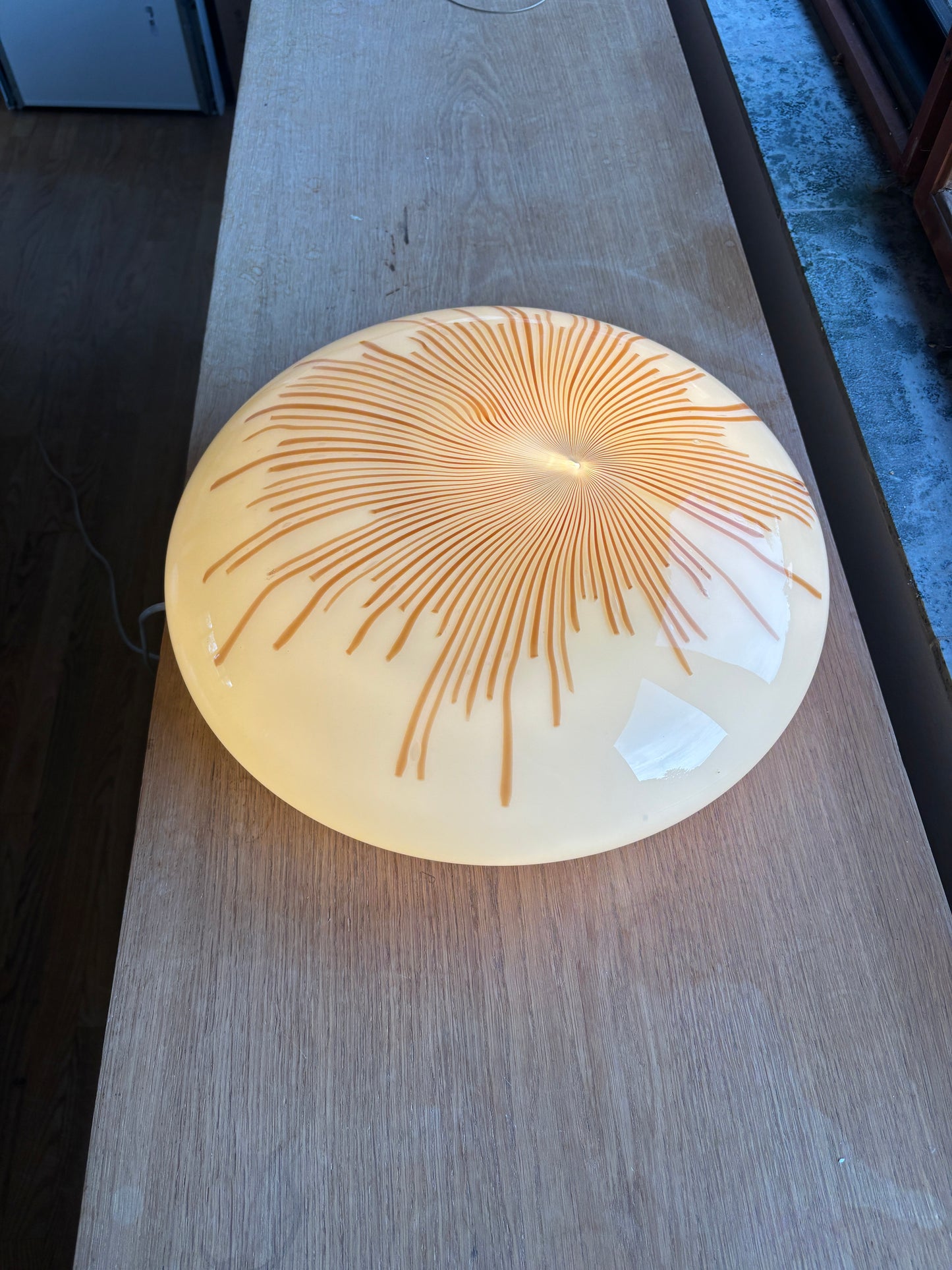 Virkelig sjælden vintage "Anemone" Murano plafond 40 cm