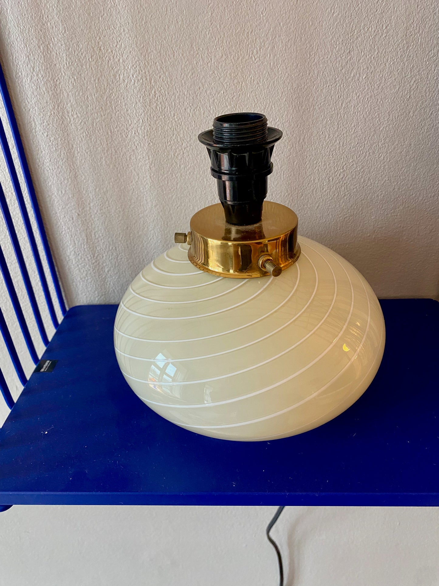 Vintage Murano bordlampe fra 70'erne.